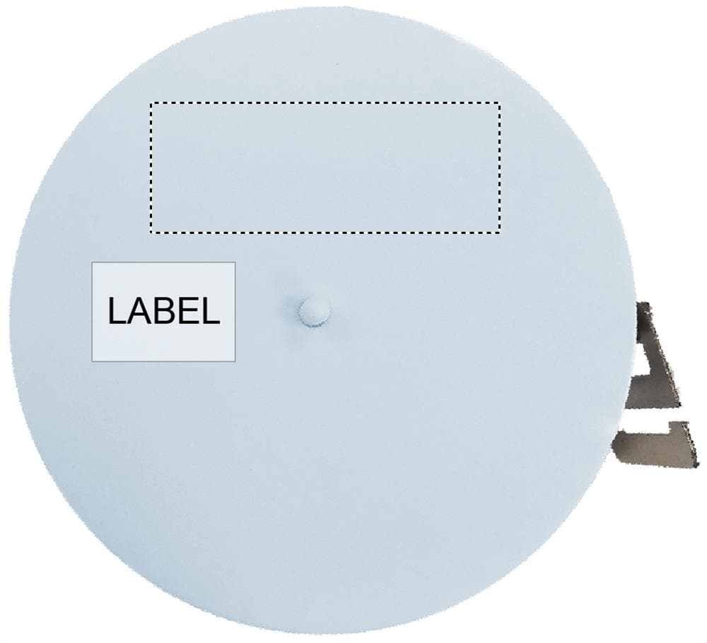 MEASURE IT BMI Maßband – Druckbeispiel Tampondruck, 1-farbig, max. 40.0 x 15.0mm - BACK UPPER