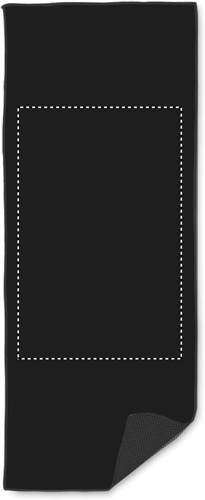 TAORU Sporthandtuch – Druckbeispiel Transfer Siebdruck (0 - 50cm²), 1-farbig, max. 260.0 x 400.0mm - TOWEL BACK SMOOTH