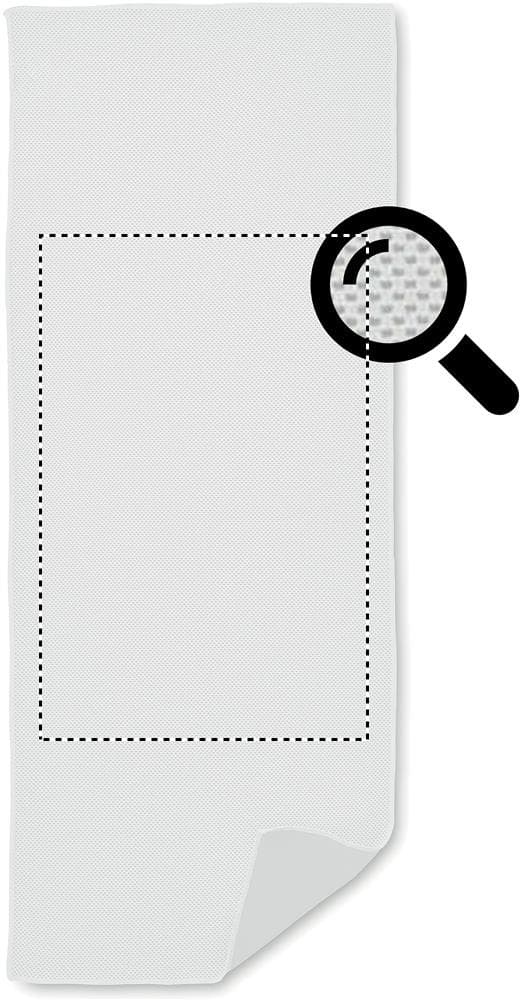 TAORU Sporthandtuch – Druckbeispiel Siebdruck, max. 260.0 x 400.0mm - TOWEL FRONT TEXTURED