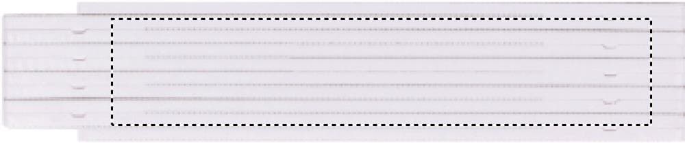 METER Zollstock 1m – Druckbeispiel Tampondruck, 1-farbig, max. 100.0 x 20.0mm - FRONT