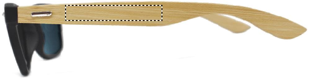 CALIFORNIA TOUCH Sonnenbrille – Druckbeispiel Tampondruck, 1-farbig, max. 50.0 x 8.0mm - LEFT LEG