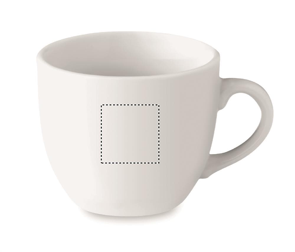 ESPRESSO Espresso Tasse und Untertasse – Druckbeispiel Tampondruck, max. 20.0 x 20.0mm - RIGHT HANDED