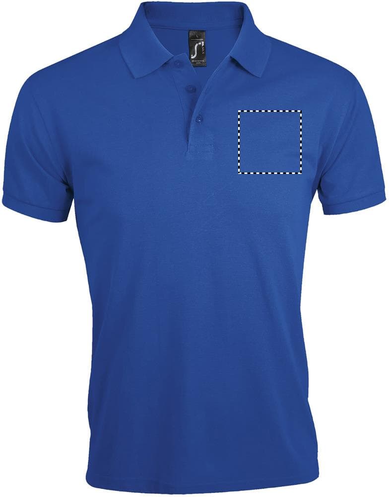 PRIME MEN PRIME HERREN POLO 200g – Druckbeispiel Bestickung (40 - 60cm²), 1-farbig, max. 100.0 x 100.0mm - CHEST
