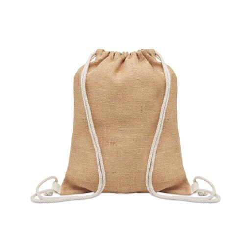 FUKURO Jute Beutel mit Kordelzug