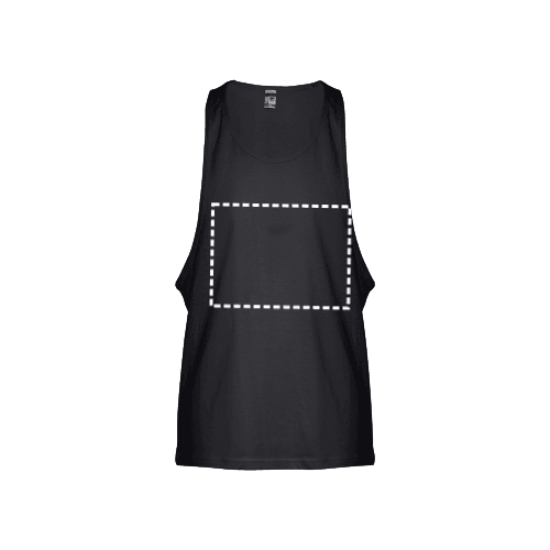 THC IBIZA. Herren Tank Top – Druckbeispiel Textildruck, 1-farbig, 20 x 20 cm - Brust