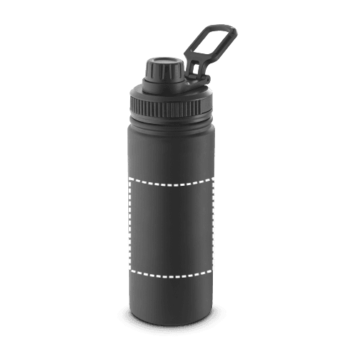 FEDERER. Trinkflasche aus 90% recyceltem Edelstahl 570 mL – Druckbeispiel Laser rundum, 1-farbig, 22 x 13 cm - Körper