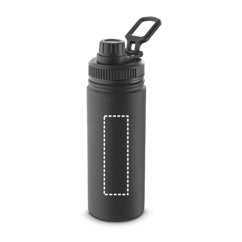 FEDERER. Trinkflasche aus 90% recyceltem Edelstahl 570 mL – Druckbeispiel Laser, 0.5 x 4 cm - Körper
