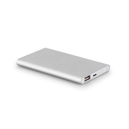 MARCET. Powerbank Slim 4'000 mAh aus 70 % recyceltes ABS (70% rABS) und 30 % recyceltes Aluminium (30% rAL)