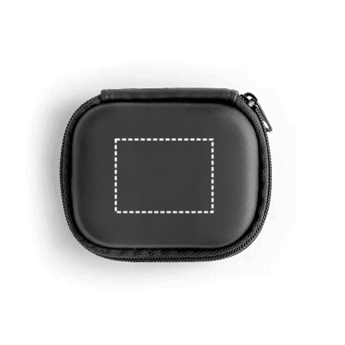 OTTO. In-Ear Kopfhörer wireless und magnetisch mit 3 Stunden Akkulaufzeit am recyceltem ABS (100 % rABS) – Druckbeispiel Siebdruck, 40 x 30 mm - Oben