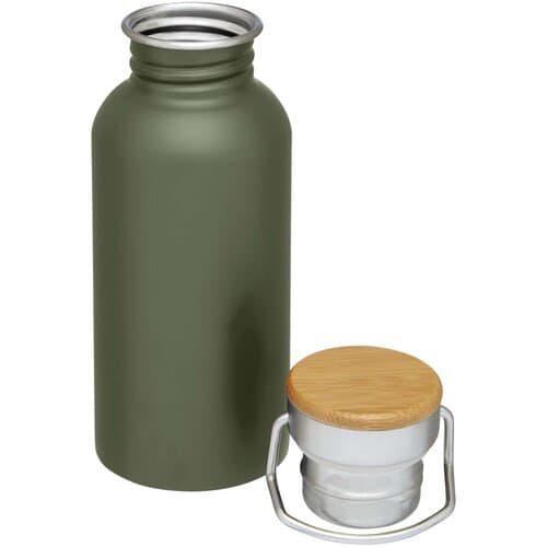 Thor 550 ml einwandige Trinkflasche aus recyceltem Edelstahl
