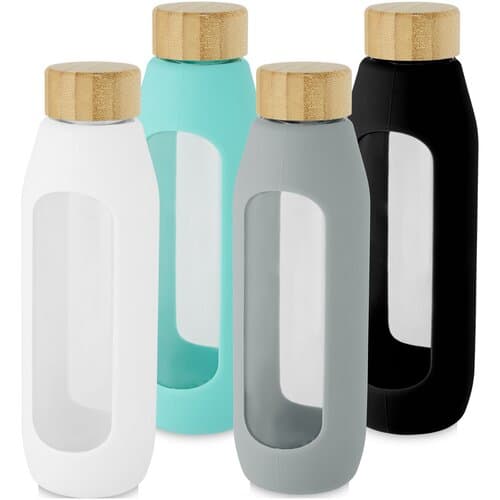 Tidan 600 ml Flasche aus Borosilikatglas mit Silikongriff