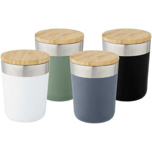 Lagan 330 ml Kupfer-Vakuum Isolierbecher mit Bambusdeckel