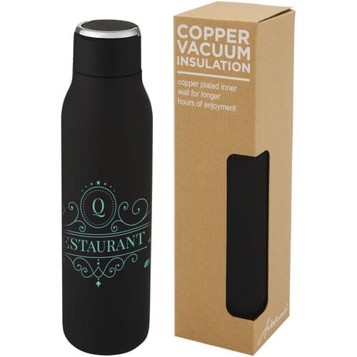 Marka 600 ml Kupfer-Vakuum Isolierflasche mit Metallschlaufe