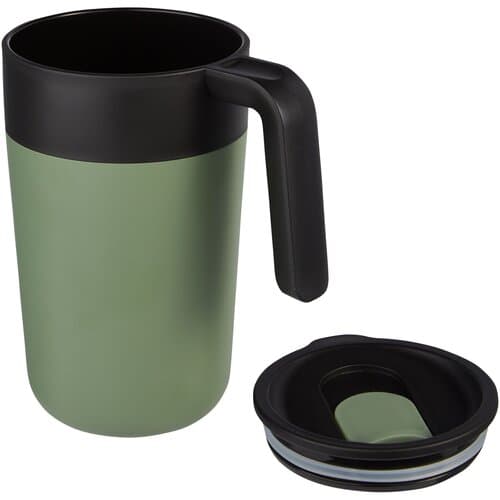 Nordia 400 ml doppelwandiger Becher aus Recyclingmaterial