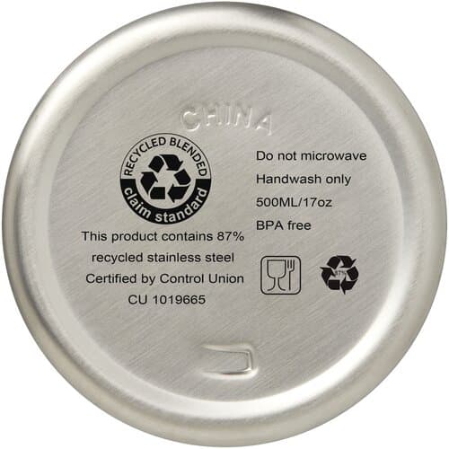 Vasa RCS-zertifizierte Kupfer-Vakuum Isolierflasche aus recyceltem Edelstahl, 500 ml