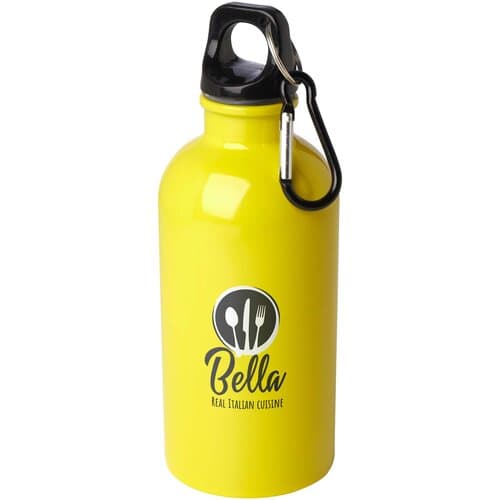Oregon 400 ml RCS-zertifizierte, einwandige Trinkflasche aus Edelstahl mit Karabinerhaken