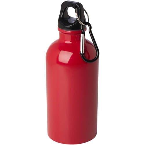 Oregon 400 ml RCS-zertifizierte, einwandige Trinkflasche aus Edelstahl mit Karabinerhaken