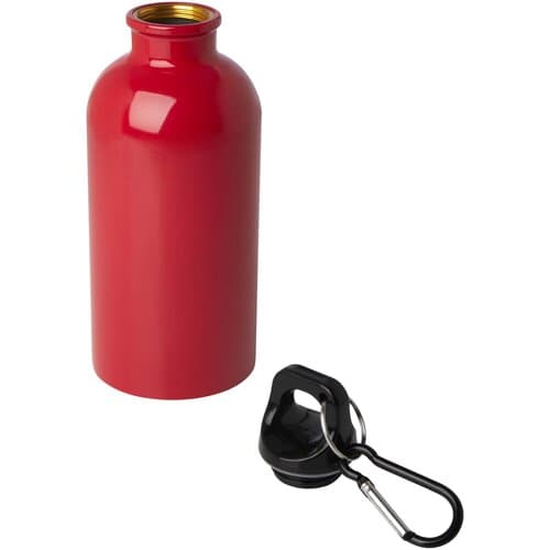 Oregon 400 ml RCS-zertifizierte, einwandige Trinkflasche aus Edelstahl mit Karabinerhaken