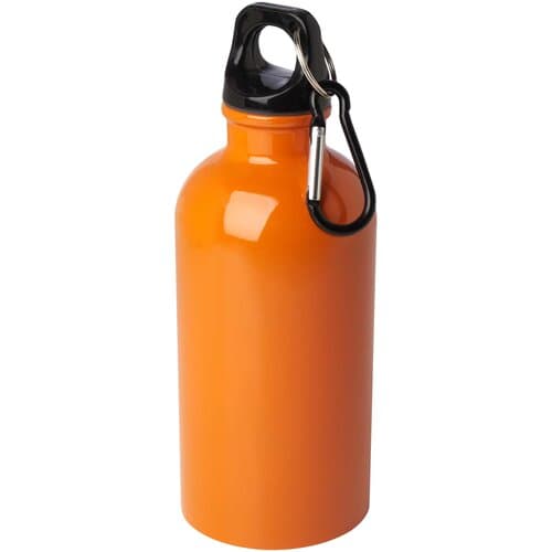 Oregon 400 ml RCS-zertifizierte, einwandige Trinkflasche aus Edelstahl mit Karabinerhaken