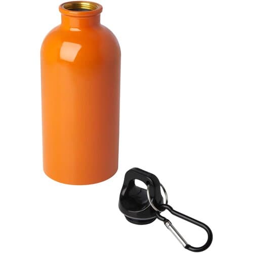 Oregon 400 ml RCS-zertifizierte, einwandige Trinkflasche aus Edelstahl mit Karabinerhaken