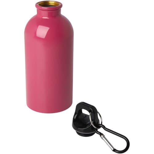 Oregon 400 ml RCS-zertifizierte, einwandige Trinkflasche aus Edelstahl mit Karabinerhaken