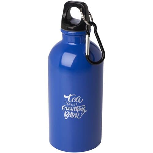 Oregon 400 ml RCS-zertifizierte, einwandige Trinkflasche aus Edelstahl mit Karabinerhaken