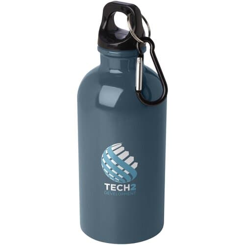 Oregon 400 ml RCS-zertifizierte, einwandige Trinkflasche aus Edelstahl mit Karabinerhaken