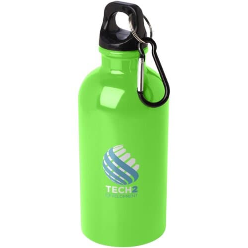 Oregon 400 ml RCS-zertifizierte, einwandige Trinkflasche aus Edelstahl mit Karabinerhaken
