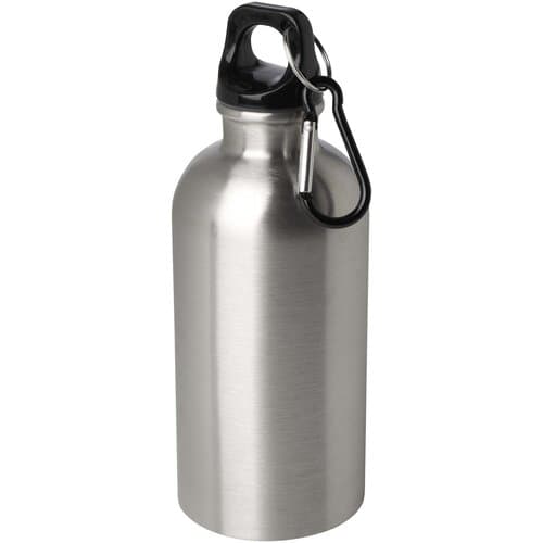 Oregon 400 ml RCS-zertifizierte, einwandige Trinkflasche aus Edelstahl mit Karabinerhaken