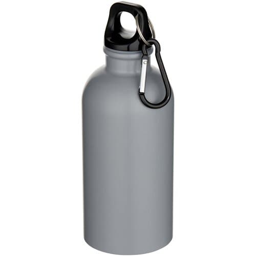 Oregon 400 ml matte RCS-zertifizierte einwandige Trinkflasche aus recyceltem Edelstahl mit Karabinerhaken