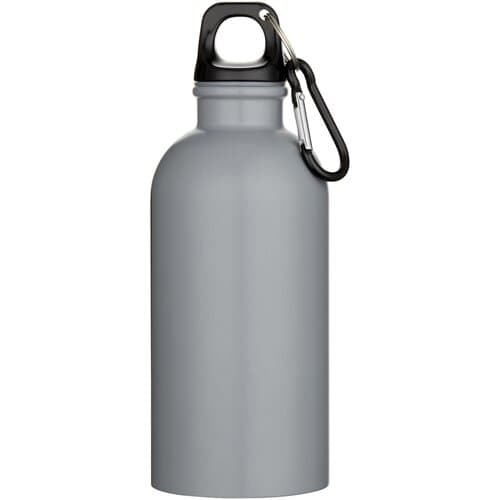 Oregon 400 ml matte RCS-zertifizierte einwandige Trinkflasche aus recyceltem Edelstahl mit Karabinerhaken