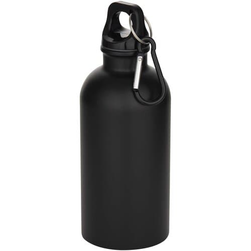 Oregon 400 ml matte RCS-zertifizierte einwandige Trinkflasche aus recyceltem Edelstahl mit Karabinerhaken