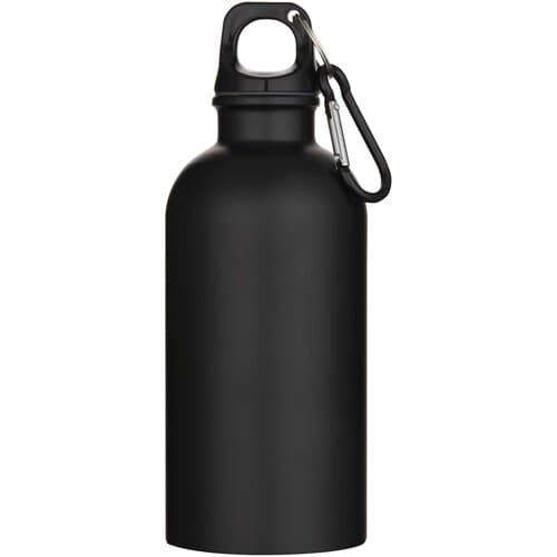 Oregon 400 ml matte RCS-zertifizierte einwandige Trinkflasche aus recyceltem Edelstahl mit Karabinerhaken