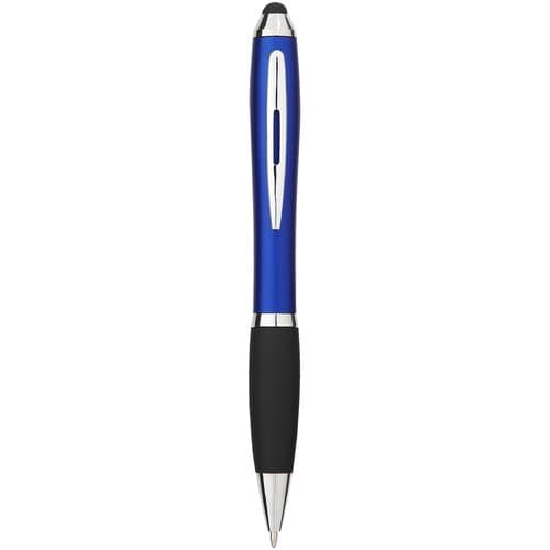 Nash Stylus Kugelschreiber farbig mit schwarzem Griff (blaue Mine)