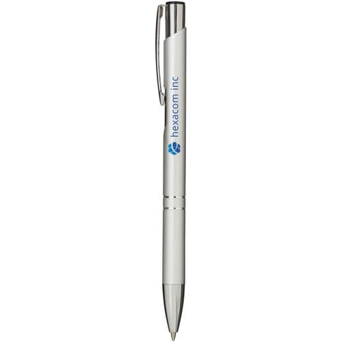Moneta Druckkugelschreiber aus Aluminium (blaue Mine)