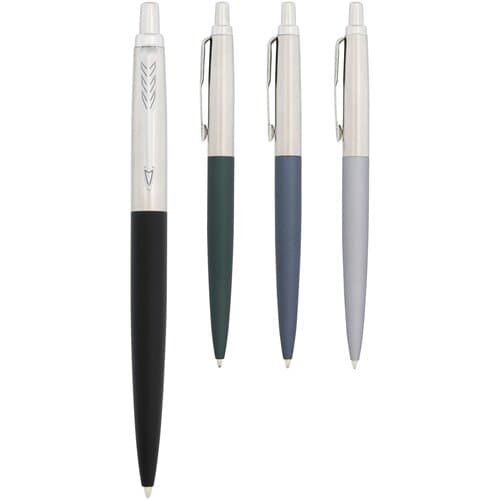 Parker Jotter XL matt mit Kugelschreiber mit Chromverzierung (blaue Mine)