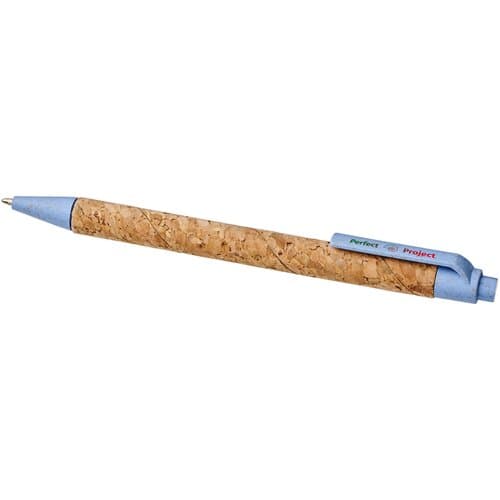Midar Kugelschreiber aus Kork und Weizenstroh (schwarze Mine)