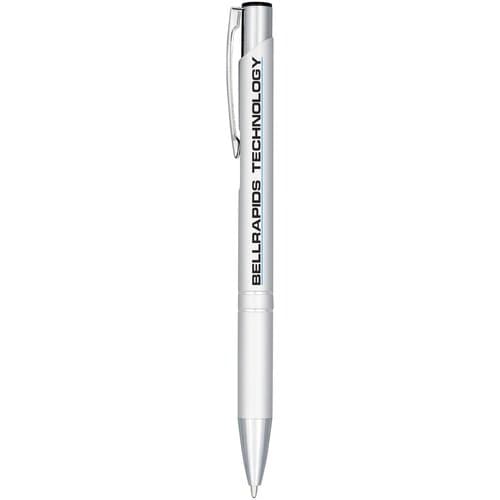 Moneta Druckkugelschreiber aus eloxiertem Aluminium (schwarze Mine)