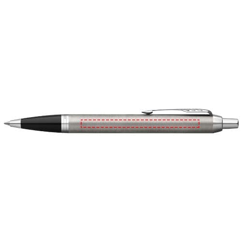 Parker IM Kugelschreiber (blaue Mine) – Druckbeispiel Lasergravur, 70 x 5 mm - Schaft
