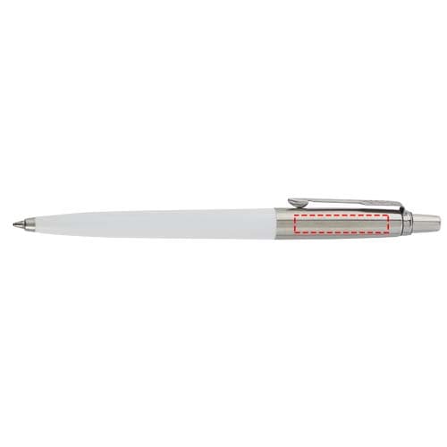 Parker Jotter Recycled Kugelschreiber (blaue Mine) – Druckbeispiel Lasergravur, 30 x 6 mm - Kappe