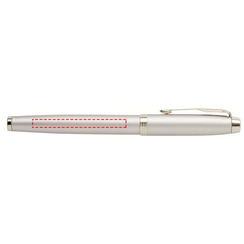 Parker IM Tintenroller (schwarze Mine) – Druckbeispiel Lasergravur, 1-farbig, 55 x 5 mm - Schaft