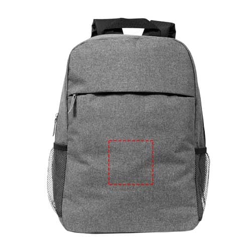 Hoss 15" Laptoprucksack 18L – Druckbeispiel Embroidery fixed 2, 90 x 90 mm - Vorderseite