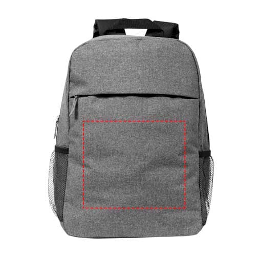 Hoss 15" Laptoprucksack 18L – Druckbeispiel DTF Transfer 2 max. 100cm², 210 x 180 mm - Vorderseite