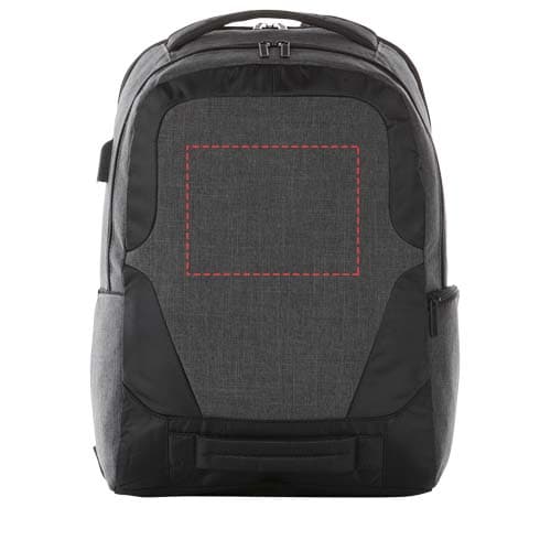 Overland 17" TSA Laptop-Rucksack 18L – Druckbeispiel DTF Transfer 2 max. 100cm², 160 x 120 mm - Vorderseite