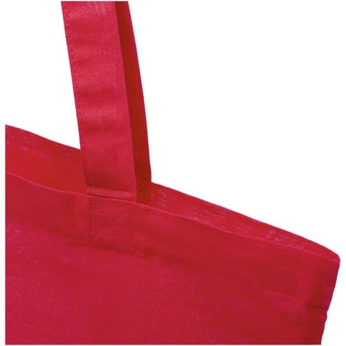 Madras 140 g/m² Baumwoll Tragetasche aus GRS recycelter Baumwolle, 7L