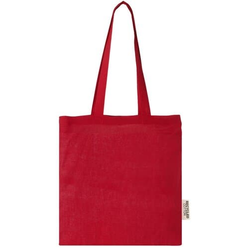 Madras 140 g/m² Baumwoll Tragetasche aus GRS recycelter Baumwolle, 7L