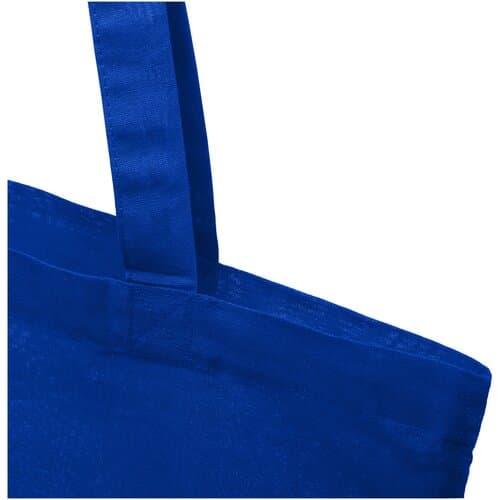 Madras 140 g/m² Baumwoll Tragetasche aus GRS recycelter Baumwolle, 7L