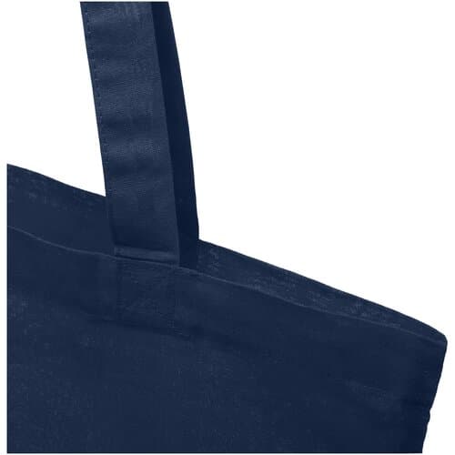 Madras 140 g/m² Baumwoll Tragetasche aus GRS recycelter Baumwolle, 7L