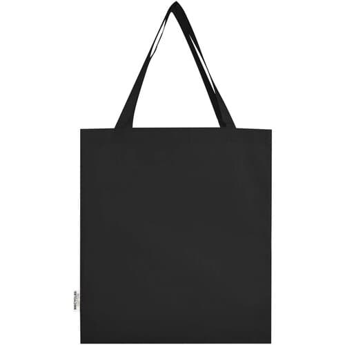 Madras 140 g/m² Baumwoll Tragetasche mit Seitenfalten aus GRS recycelter Baumwolle 12L
