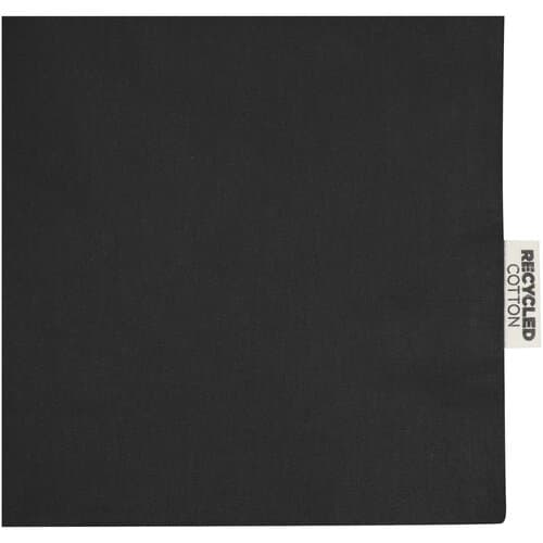 Madras 140 g/m² Baumwoll Tragetasche mit Seitenfalten aus GRS recycelter Baumwolle 12L